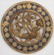Medallion, French, before 1227. Probably from a large traveling chest that belonged to Cardinal Guala Bicchieri.
