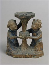 Candlestick Held by Two Angels, French, 14th century.