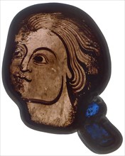 Glass Fragment, French, 1200-1215.