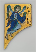 Plaque with the Symbol of the Evangelist Matthew, French, ca. 1100.