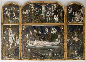 Triptych with the Entombment, French, 16th century.