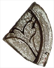 Glass Fragment, French, 12th century.