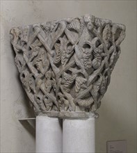 Double Capital with Vine Tendrils, French, 1170-80.