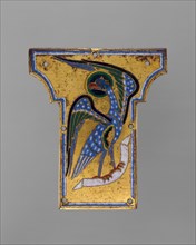Plaque from a Cross with the Eagle of Saint John, French, ca. 1185-95.