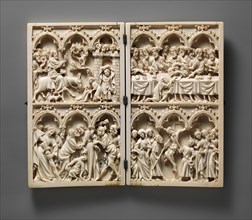 Diptych with Scenes from Christ's Passion, French, ca. 1350.