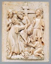 Plaque with the Descent from the Cross, French, ca. 1320-40.