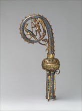 Head of a Crozier with Saint Michael Slaying the Dragon, French, 1220-30.