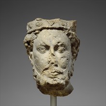 Head of a King, French, ca. 1180.