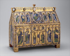 Chasse with the Crucifixion and Christ in Majesty, French, ca. 1180-90.