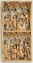Leaf from a Diptych, French (?), 14th century.