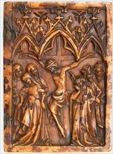 Right Wing of a Diptych with Crucifixion, French (?), first half 14th century.