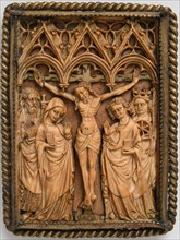 Plaque with the Crucifixion, French or Netherlandish, 14th century.