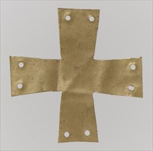 Gold Appliqué in the Form of a Cross, Langobardic, ca. 600.
