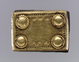 Gold Back Plate of Belt, Langobardic, ca. 600.