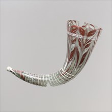 Glass Drinking Horn, Langobardic (?), 575-625.