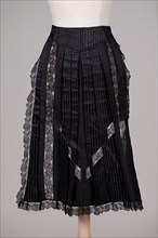 Afternoon apron, American, ca. 1880.