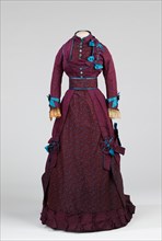 Afternoon dress, American, 1870-75.