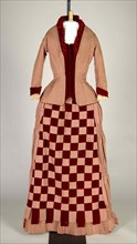 Afternoon dress, American, 1883-85.