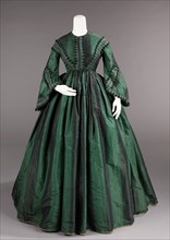 Afternoon dress, American, ca. 1855.