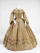 Afternoon dress, American, ca. 1862.