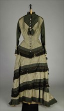 Afternoon dress, American, ca. 1880.