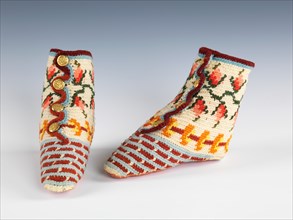 Bootees, American, 1870-80.