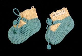 Bootees, American, ca. 1860.