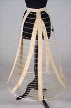 Cage crinoline, American, 1868-70.