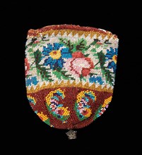 Coin purse, American, 1830-60.