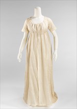 Evening dress, American, 1809-10.