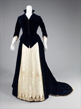 Evening dress, American, 1881.