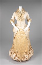 Evening dress, American, 1885.