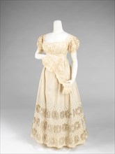 Evening dress, American, ca. 1820.