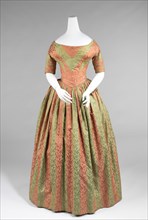 Evening dress, American, ca. 1840.
