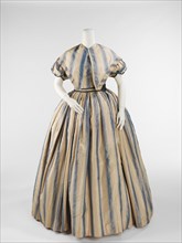 Evening dress, American, ca. 1848.
