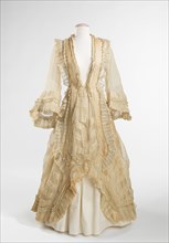 Evening dress, American, ca. 1872.