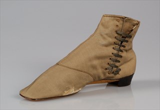 Walking boots, American, 1855-65.