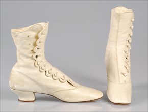 Wedding boots, American, 1875.