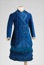 Dress, French, 1885-90.Dress made for  Amelia Beard Hollenback (1877-1969) daughter of prominent financier and philanthropist John Welles Hollenback (1835-1927).