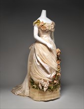 Evening dress, French, ca. 1882.