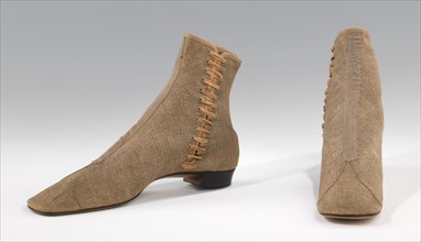 Boots, probably American, 1865-75.