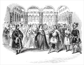 Scene from Ricci's new opera of "Corrado di Altamura", at Her Majesty's Theatre, 1844. Creator: Unknown.
