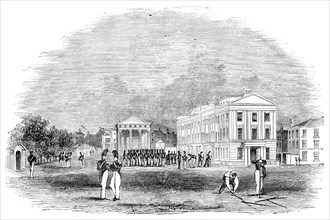 The Wellington Barracks, St James's Park, 1844. Creator: Unknown.