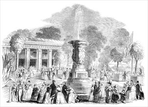 Grand Fete at Mount Edgecumbe - the Bazaar and Italian Gardens, 1844. Creator: Unknown.