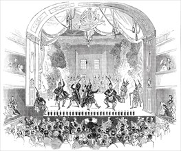 The Great Highland Bagpipe Competition, at the Theatre Royal, Edinburgh, 1844. Creator: Unknown.