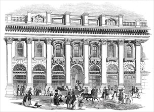The new Royal Exchange - the south entrance, 1844. Creator: Unknown.