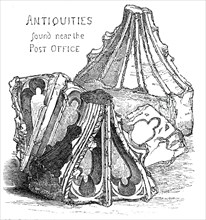 Antiquities found near the Post Office, 1844. Creator: Unknown.
