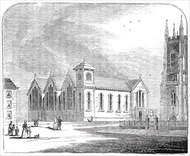 St. George's Schools, Sheffield, 1844. Creator: Unknown.