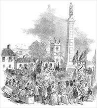 Inauguration of the Gillespie Monument, at Comber, 1845. Creator: Unknown.