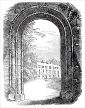 Gateway of the castle, Shrewsbury, 1845. Creator: Unknown.